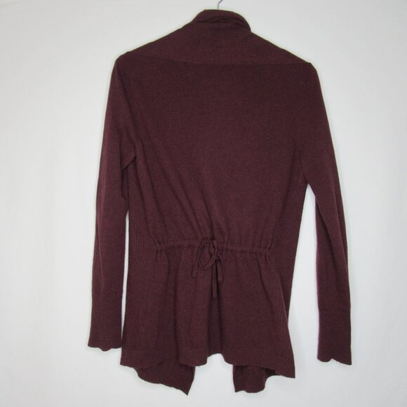 Banana Republic Burgundy Red Tie Back Cardigan Sweater Women's M Medium - Picture 8 of 9